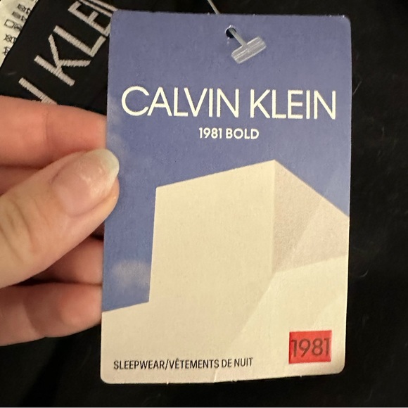 NWT Calvin Klein Men's Lounge Shorts BOLD 1981 in Black Size Small - Picture 3 of 7